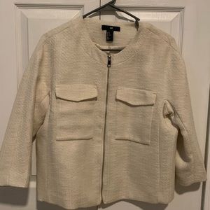 H&M Tweed jacket cream